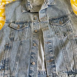 Sleeveless Denim Vest